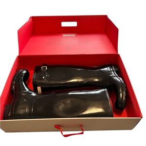Hunter Original Tall Gloss Black Boots